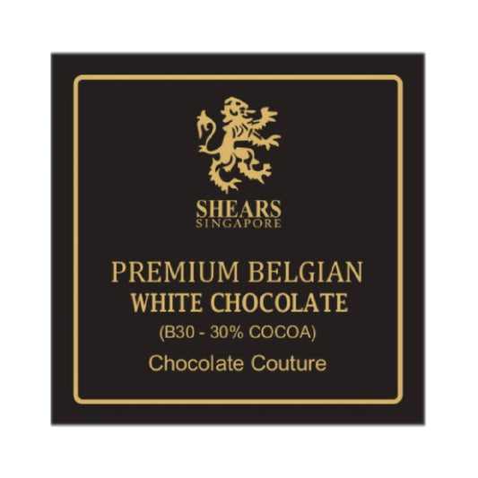Shears Chocolate B30 Premium Belgian White Couverture Chocolate 500G SC5B30 - WERONE