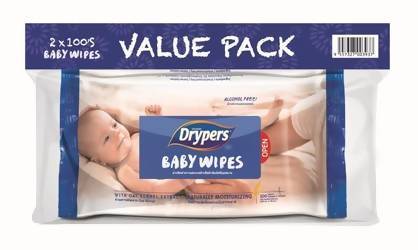 Drypers Baby Care Baby Wipes 12x Twin Pack 200s - WERONE