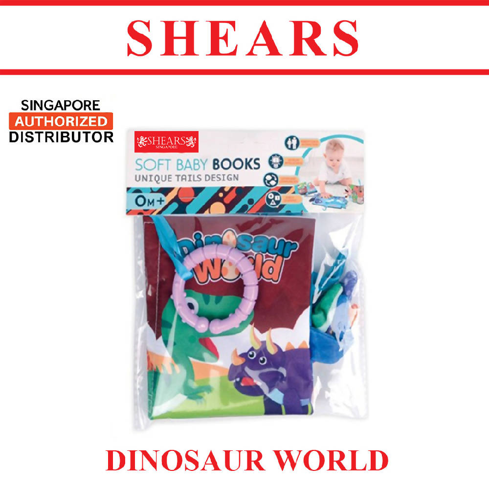 Shears Baby Cloth Book 3D Toddler Cloth Book (S) DINO - WERONE