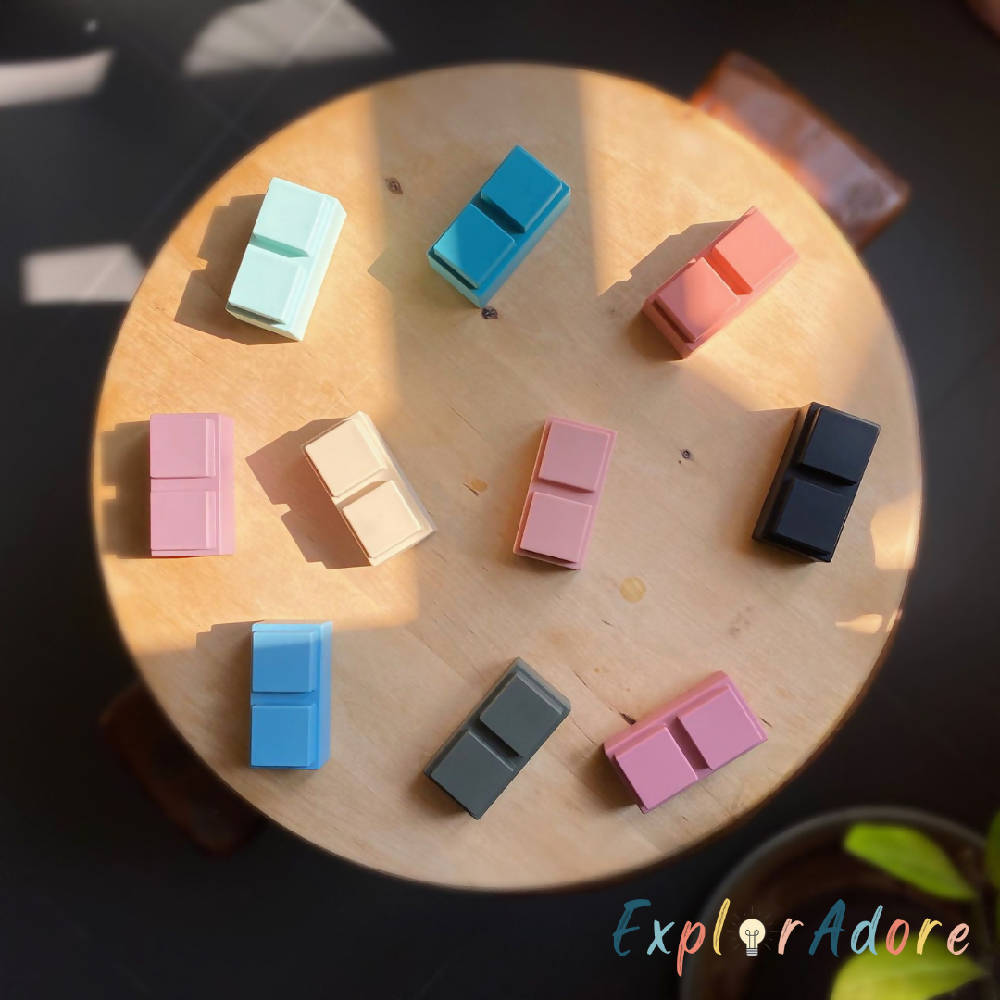 ExplorAdore 10 pcs Baby Stacking Block Set Silicone Toys & Teether - WERONE