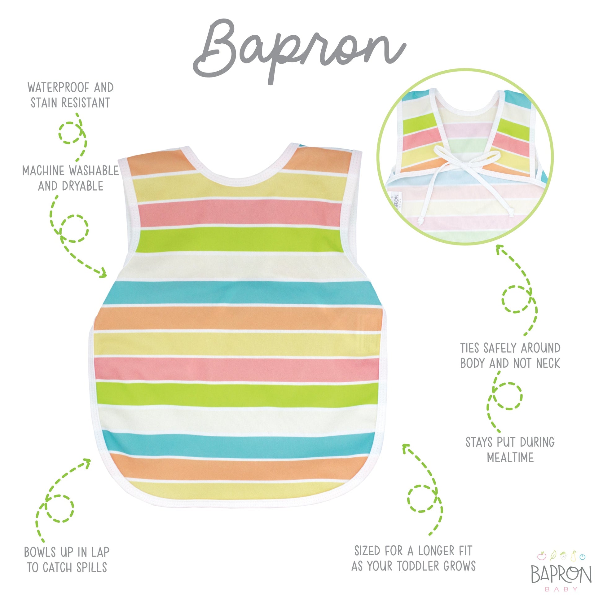 Rainbow Stripes Bapron - WERONE