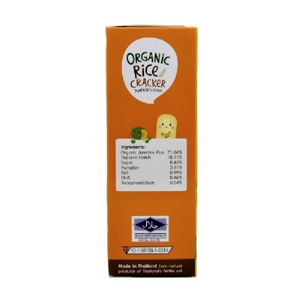 Apple Monkey Organic Rice Cracker - Pumpkin - 30g (10x3g) - WERONE