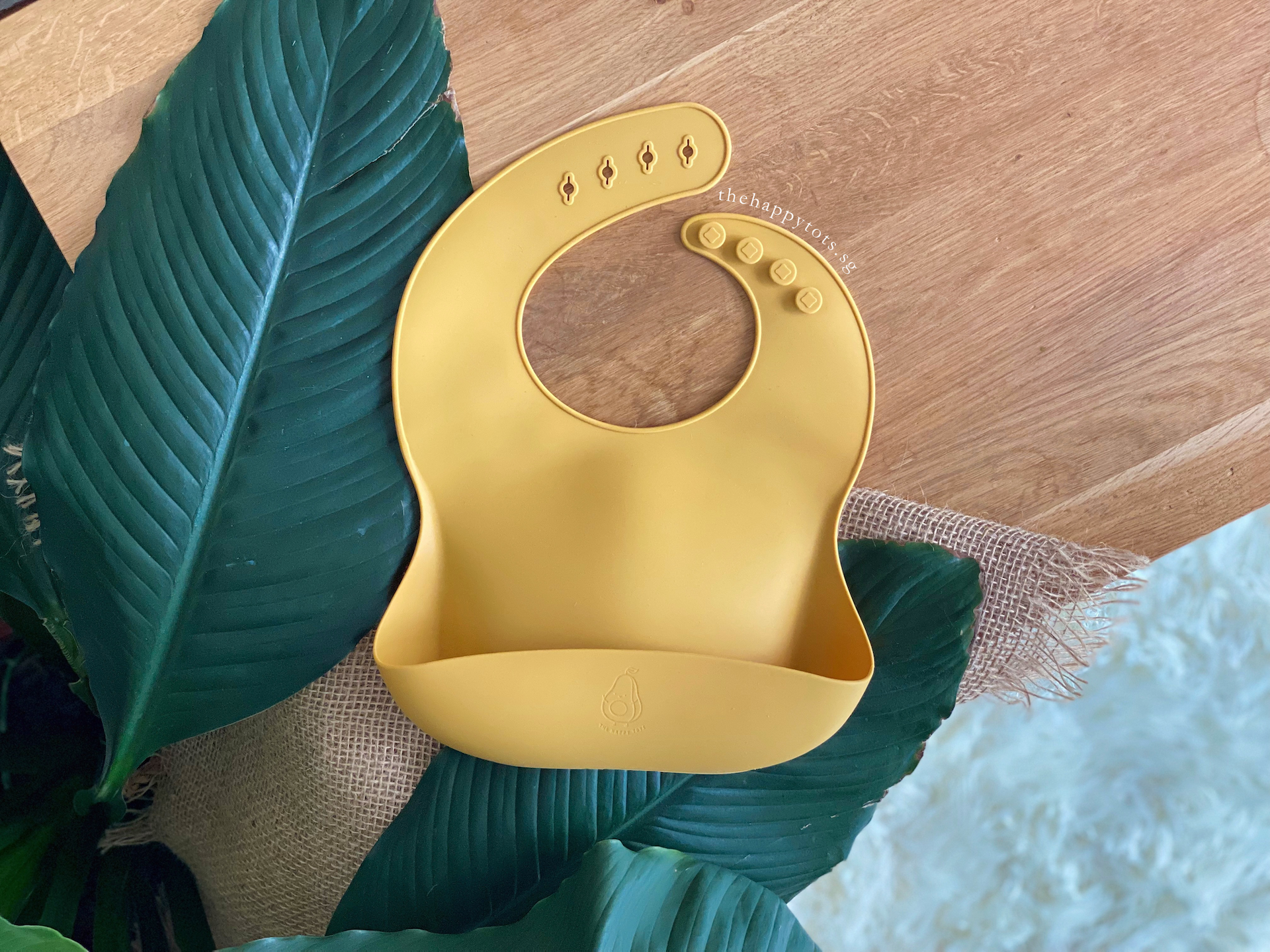 Bibby Silicone Bib - Mustard - WERONE