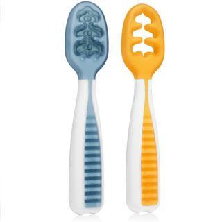 NumNum Pre-Spoon GOOtensils 2 Pack (Rosebud + Frosty Lilac) - WERONE