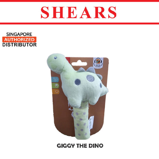 Shears Baby Soft Toy Toddler Squeaker Toy Giggy the Dino - WERONE
