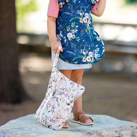 Delilah Floral - Waterproof Wet Bag (For mealtime, on-the-go, and more!) - WERONE
