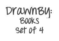 DrawnBy: Books - set of 4 - WERONE