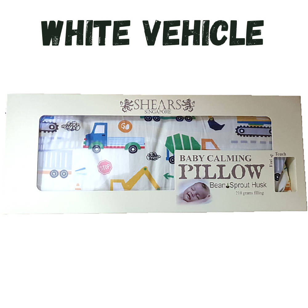 Shears Beanie Pillow Baby Claming Pillow White Vehicle - WERONE