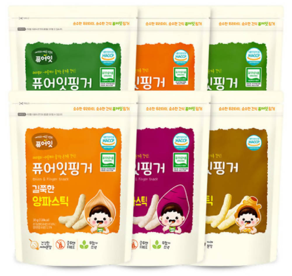 Pure-Eat Organic Vegetable Stick Rice Snack 30g from Korea - WERONE