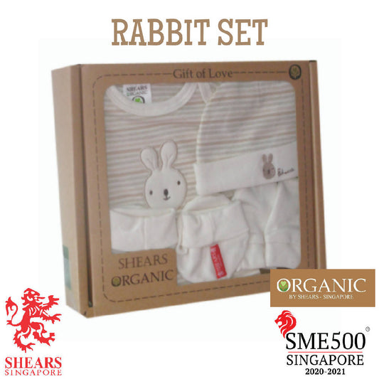 Shears Gift Set Organic 4 PCS Clothing GiftSet Rabbit SOG4PCSR - WERONE