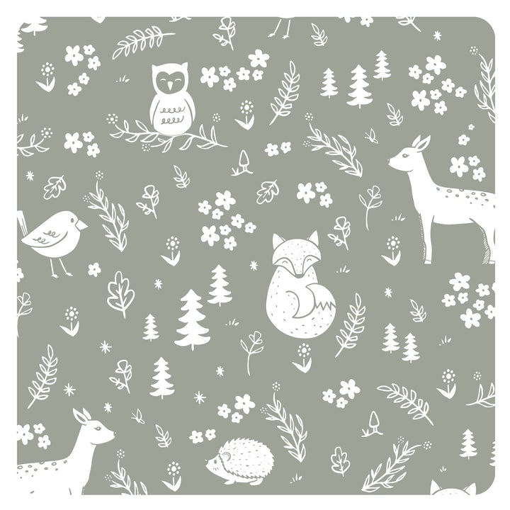 Forest Friends Splash Mat - A Waterproof Catch-All for Highchair Spills and More! - WERONE
