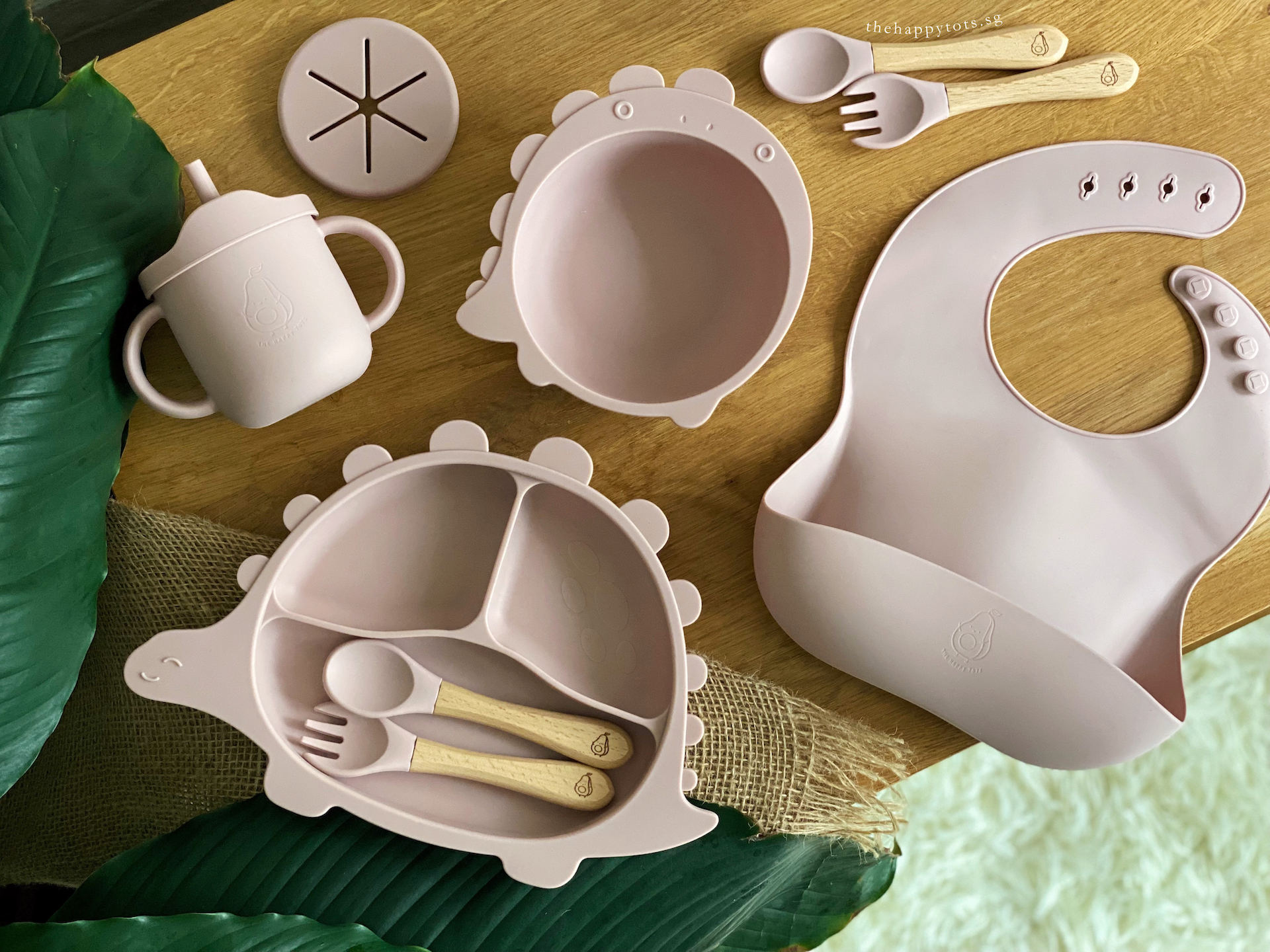 [GIFT SET] Dino-licious Meal Set - Sage - WERONE