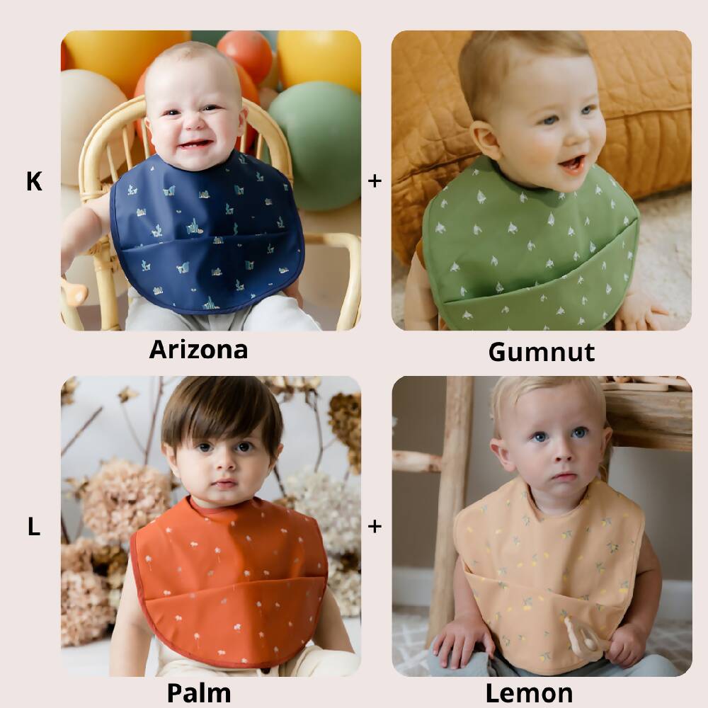 (2 Piece Pack) Snuggle Hunny Kids Waterproof Snuggle Bib