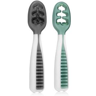 NumNum Pre-Spoon GOOtensils 2 Pack (Rosebud + Frosty Lilac) - WERONE