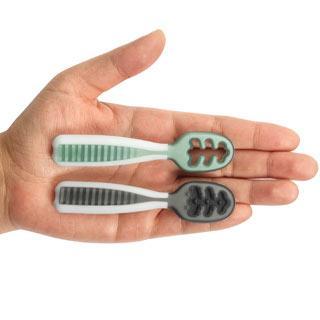 NumNum Pre-Spoon GOOtensils 2 Pack (Rosebud + Frosty Lilac) - WERONE