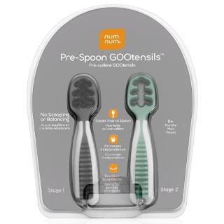 NumNum Pre-Spoon GOOtensils 2 Pack (Rosebud + Frosty Lilac) - WERONE