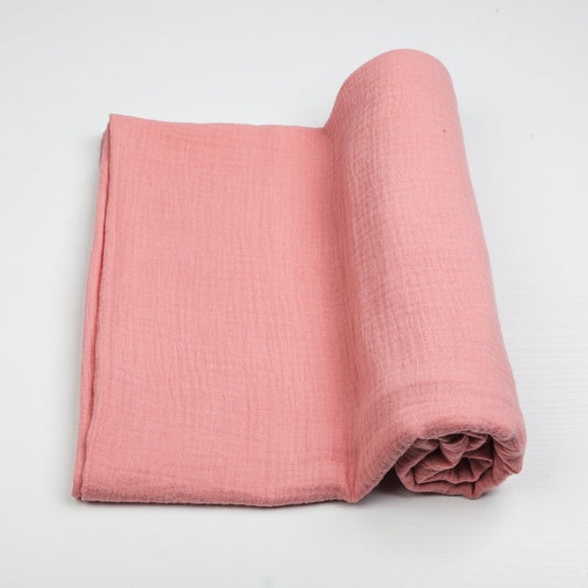 Organic Cotton Swaddle in Dusty Pink - WERONE