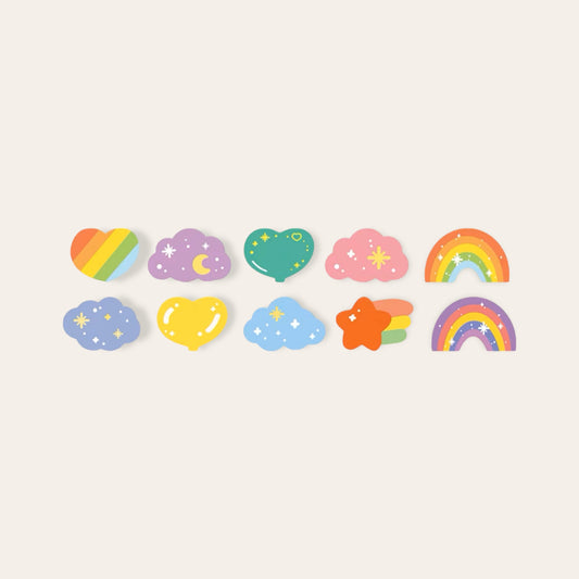 Clouds and Rainbows Washi Stickers