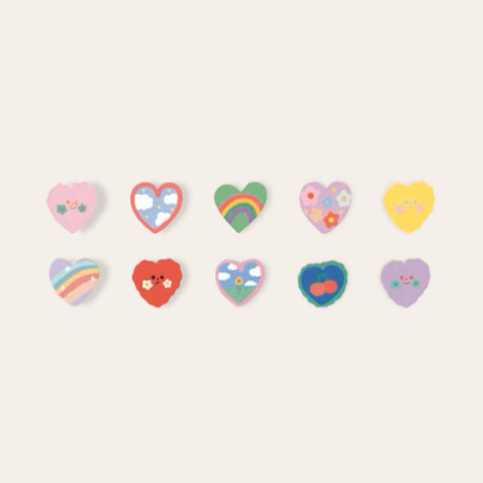 Rainbow Hearts Washi Stickers