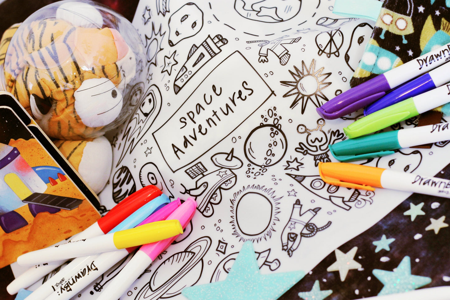Space Adventures Silicone Colouring Mat - WERONE