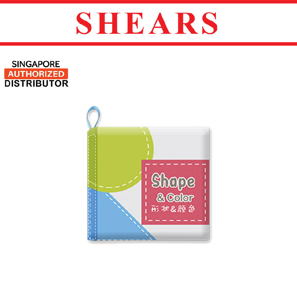 Shears Baby Cloth Book Toddler Learning Book Cognitive SHAPE - WERONE