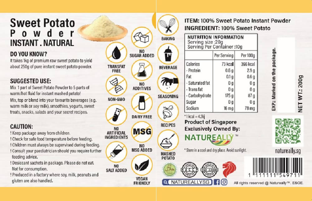 NATUREALLY™ Golden Sweet Potato (No Sugar, Salt and MSG Added) 200g - WERONE