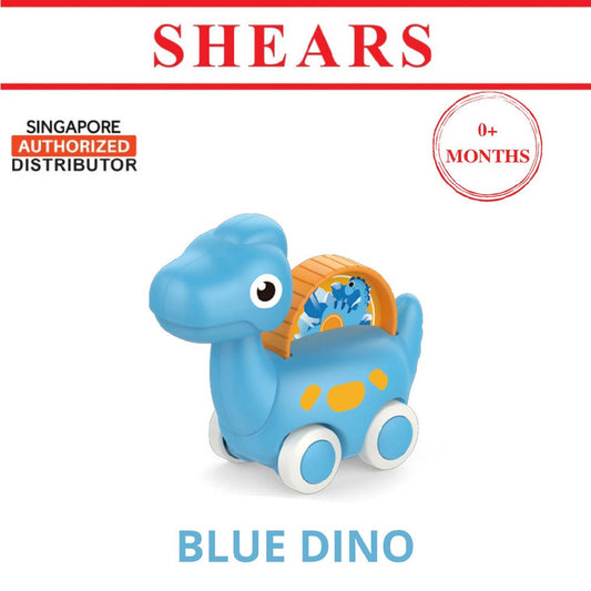 Shears Baby Toy Toddler Fiction Toy Car DINO BLUE - WERONE