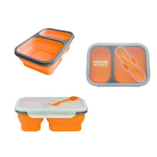 Adventure World Foldable Lunchbox (Orange) - WERONE
