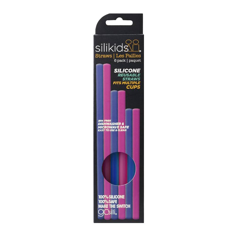 Multi-length Silicone Straws, 6pk - WERONE