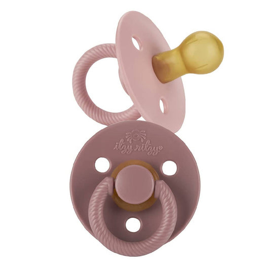 Itzy Soother™ Natural Rubber Pacifier - 0-6M - 2 Pack - Orchid + Lilac - WERONE