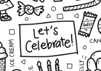 Let's Celebrate Silicone Colouring Mat - WERONE
