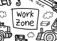 Work Zone Washable Colouring Mat - WERONE