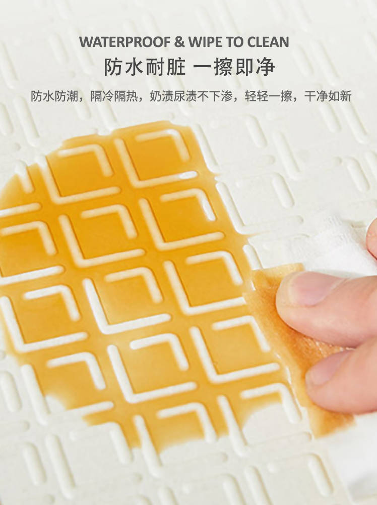 Shears Baby Playmat Foldable Mat XPE Soft Floor Mat SMILE 180CMx200CMx1CM - WERONE