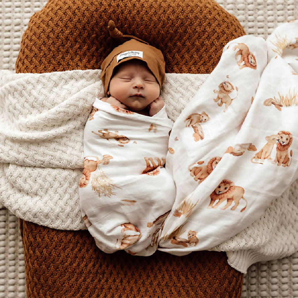 Snuggle Hunny Kids Organic Muslin Wrap (Lion) - WERONE