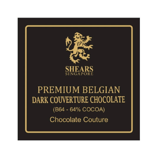 Shears Chocolate B64 Premium Belgian Dark Couverture Chocolate 500G SC5B64 - WERONE
