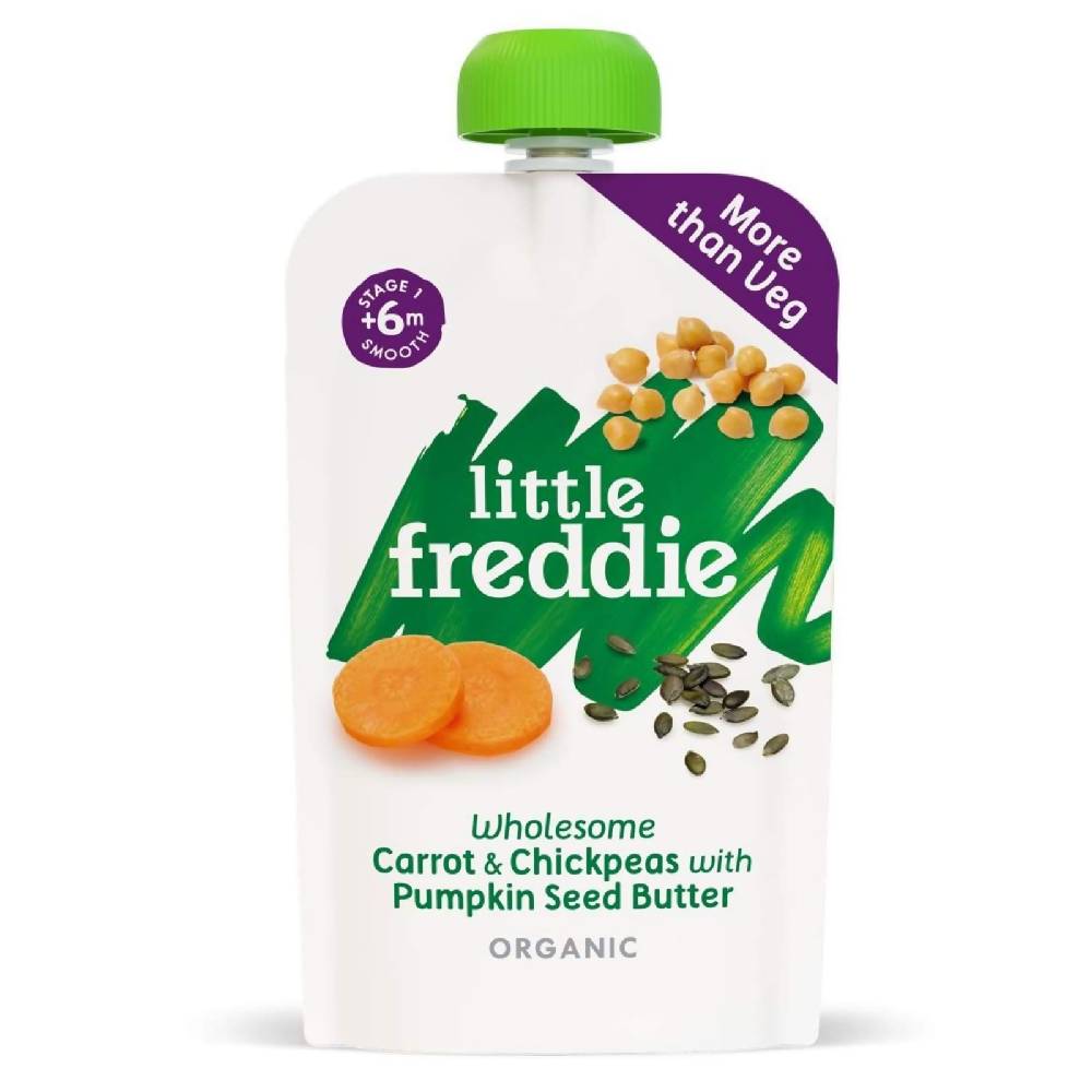 Little Freddie Wholesome Carrot & Chickpeas with Pumpkin Seed Butter 120g - WERONE