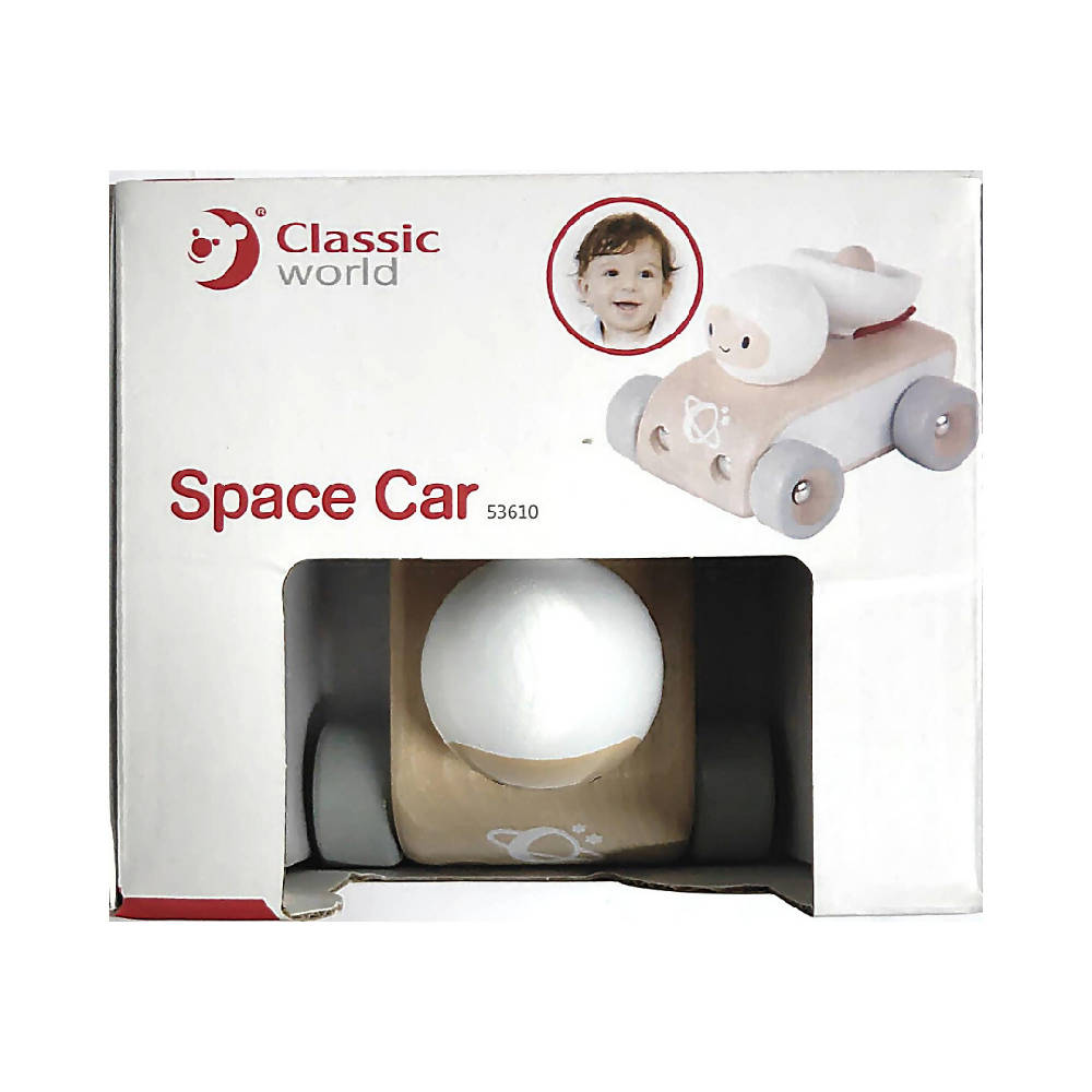 Shears Baby Toy Wooden Toy Space Car White SWTSC - WERONE