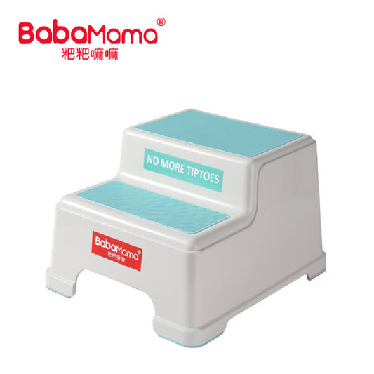 Shears Kids Step Stool Double Anti-slip Mat - Green - WERONE