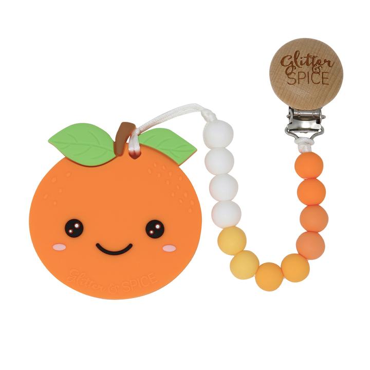Orange Teether Clip Set - WERONE