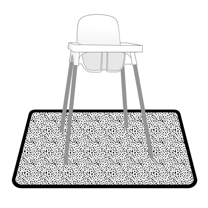 Organic Dot Splash Mat - A Waterproof Catch-All for Highchair Spills and More! - WERONE