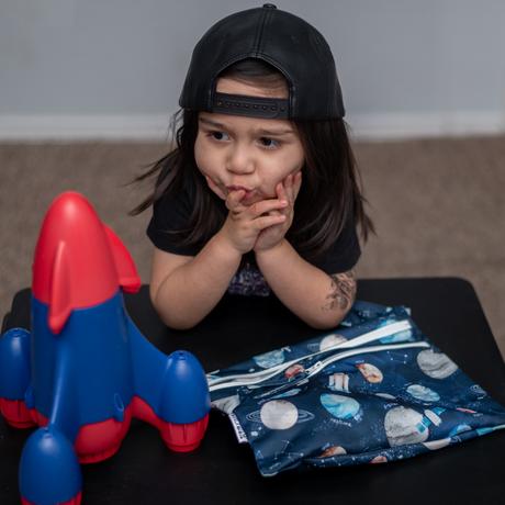 Outer Space - Waterproof Wet Bag (For mealtime, on-the-go, and more!) - WERONE