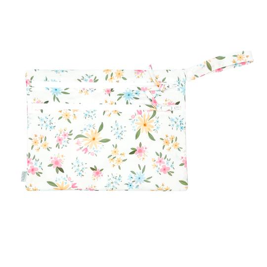 Pastel Floral - Waterproof Wet Bag (For mealtime, on-the-go, and more!) - WERONE