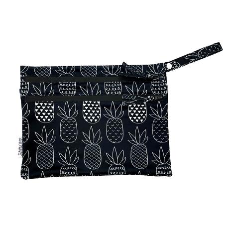 Monochrome Pineapple - Waterproof Wet Bag (For mealtime, on-the-go, and more!) - WERONE