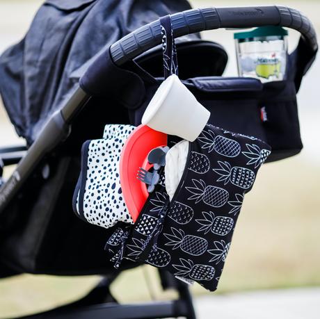 Monochrome Pineapple - Waterproof Wet Bag (For mealtime, on-the-go, and more!) - WERONE