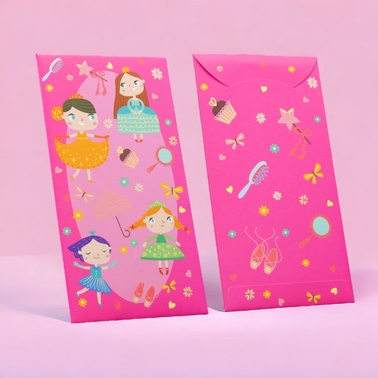 Princess Theme Sampul Duit Raya Money Envelope (Pack of 8)