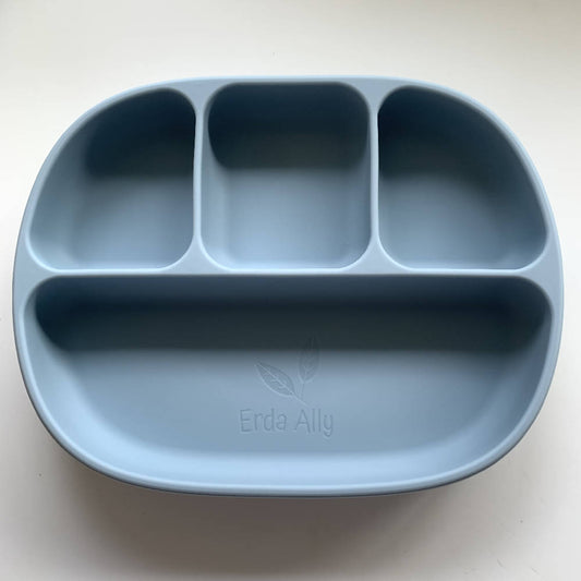 Silicone Suction Divided Plate by Erda Ally - WERONE