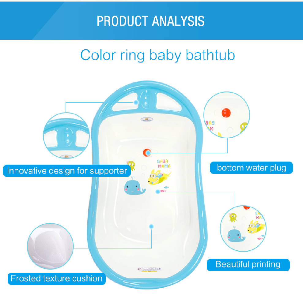 Shears Baby Delux Rim Bath Tub BPA Free Eco Friendly SBT3899 RED - WERONE