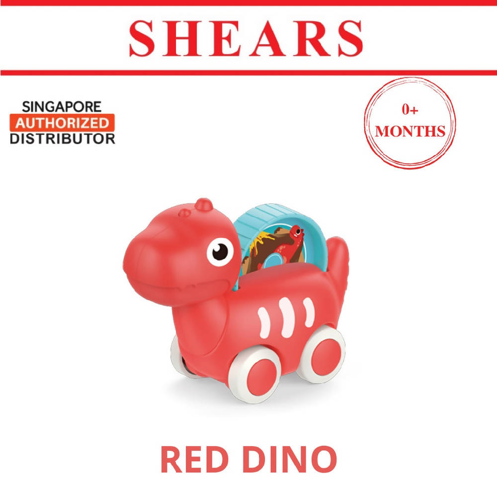 Shears Baby Toy Toddler Fiction Toy Car DINO RED - WERONE