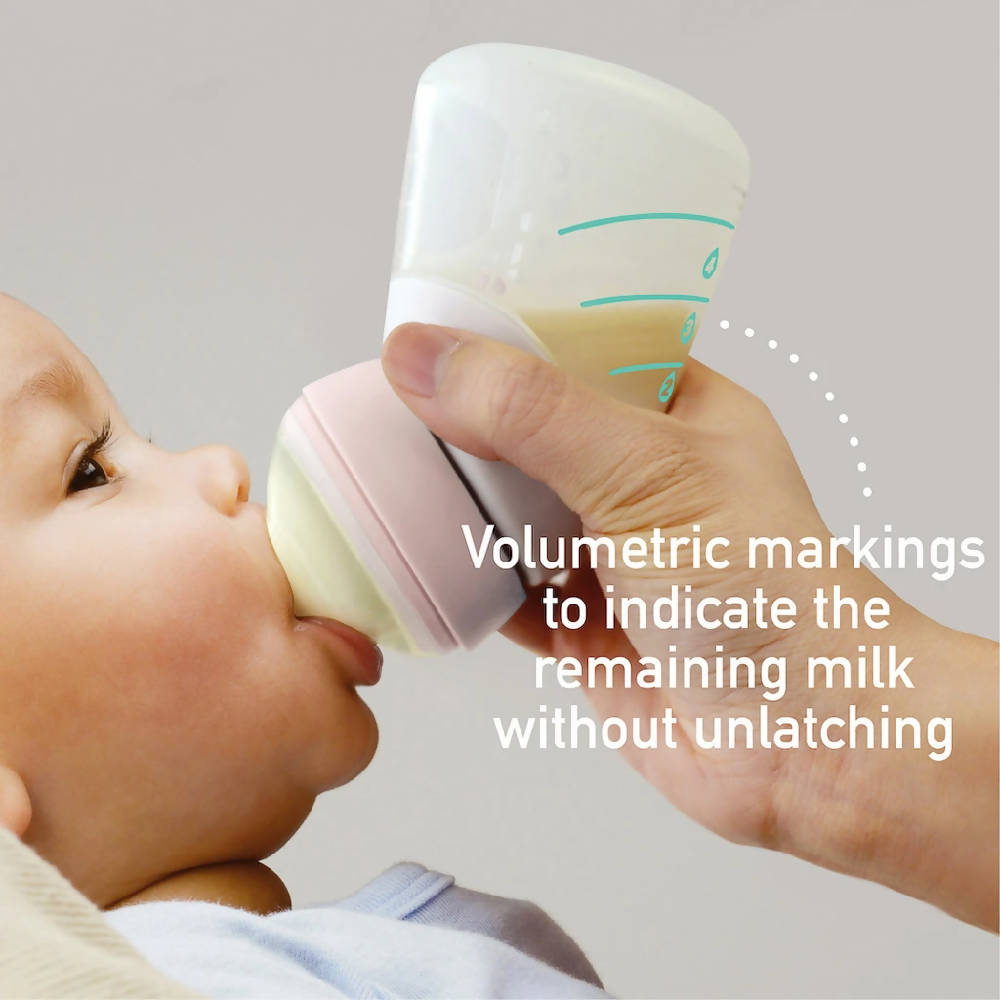 Marcus & Marcus Silicone Angled Feeding Bottle and Breast Pump - WERONE