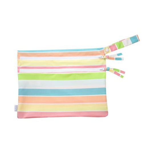 Rainbow Stripes - Waterproof Wet Bag (For mealtime, on-the-go, and more!) - WERONE